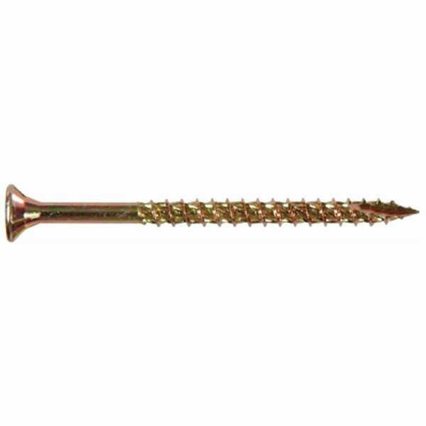 Totalturf 42469 No. 8 x 1.75 in. All Purpose Wood Screws- Yellow Zinc TO3257756